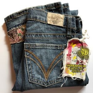 NWT Department of Peace Jeans Hippie Peace Patches